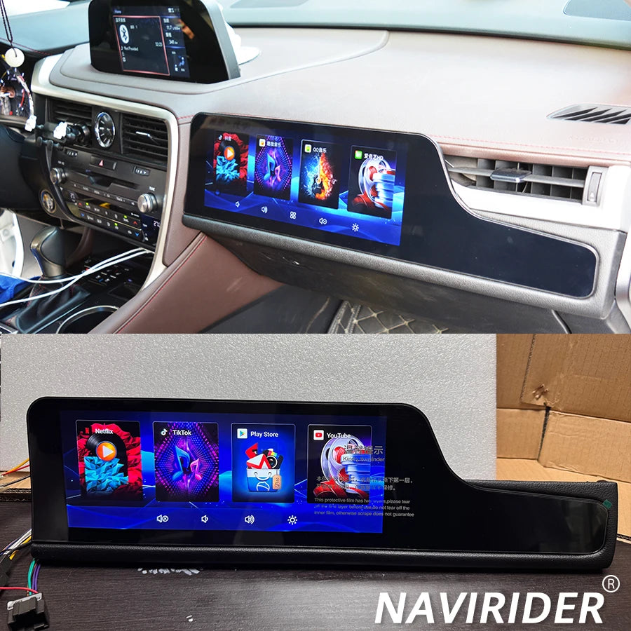 12.3Inch Copilot Smart Screen Carplay GPS For Lexus RX RX300 RX350 RX450h 2016-2022 Car Mu