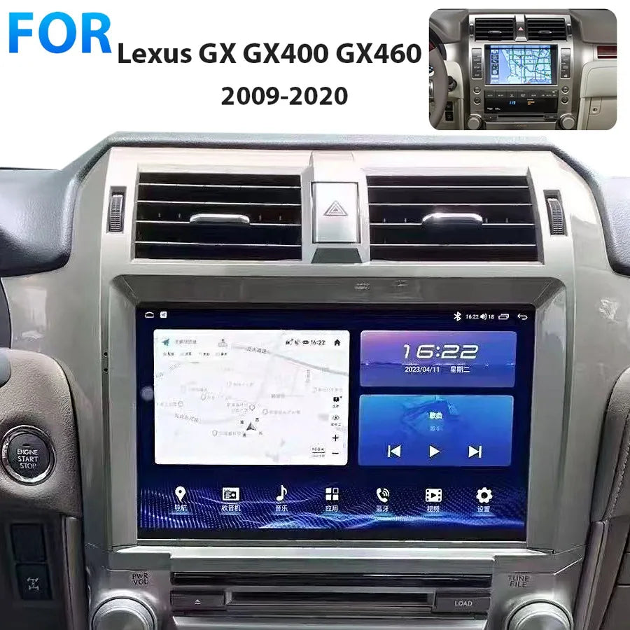 11.6inch Android Screen Head Unit For Lexus GX400/460 2010-2020 4G Carplay GPS Navigation  | AUTOKITSHOP