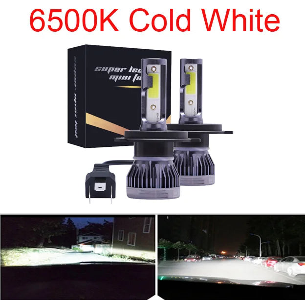 2Pcs H4 H1 H3 H11 H7 LED Car Headlight 200W 20000LM 6000K Canbus Error Free Car Auto Headlamp Led Lights For Car Fog Light