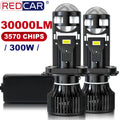 300W 30000LM Bi LED H4 LED Projector Lens Headlight Canbus Auto H4 LED Light Bulb Auto Mot