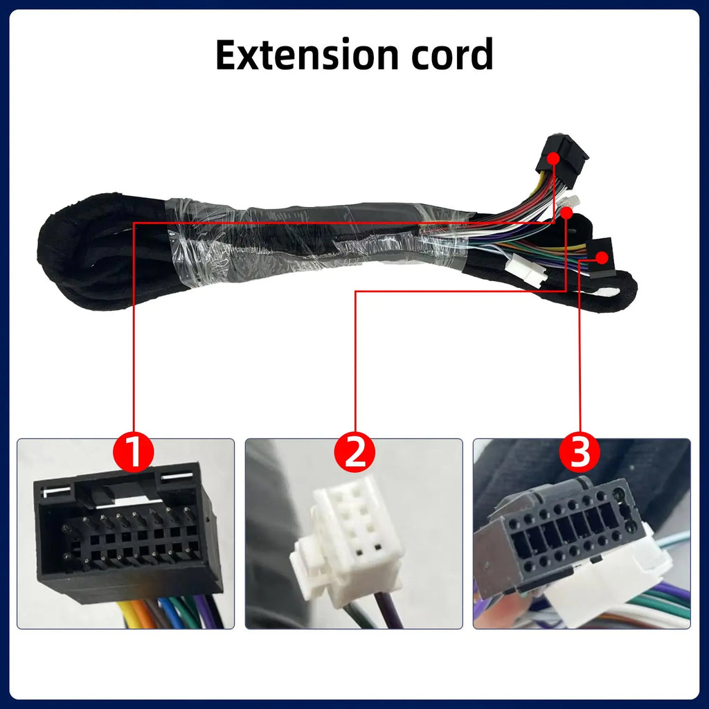 For Mercedes Benz W203 W211 ML GSL SLK R350 Car Radio Stereo Player 12V 6M Power Extension