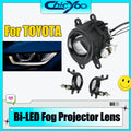 For Toyota 2.0 Inch Bi-LED Projector Lenses Fog Lamp 6000K White 3000K Yellow 4300K Warm W