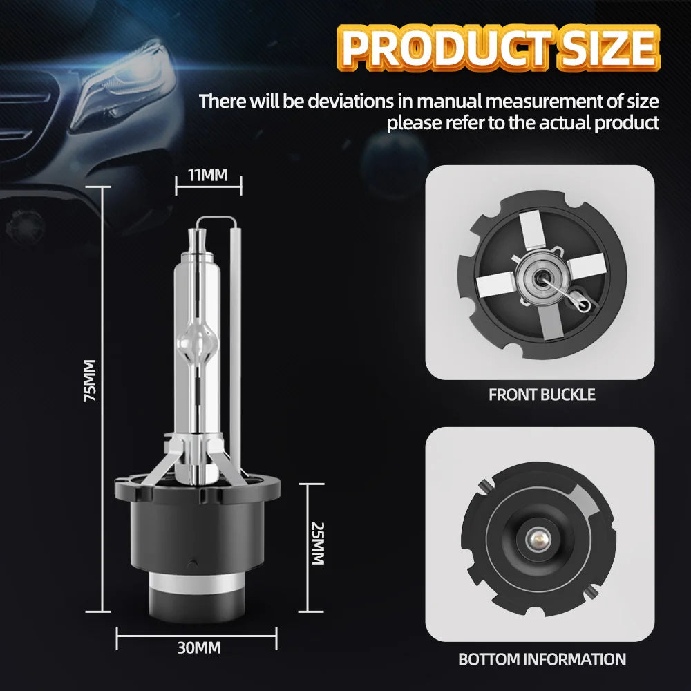 roadsun 2Pcs D1S D2S D3S D4S Xenon Headlight HID Car Bulbs 35W D1 D2 D3 D4 Headlamp 4300K