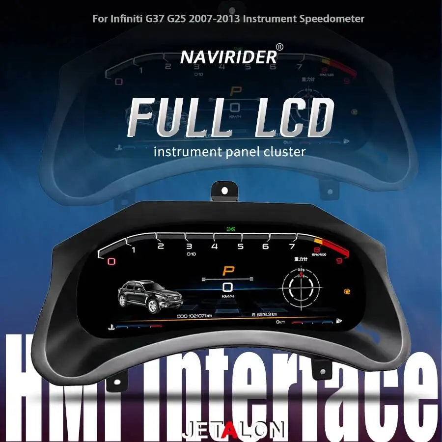 12.3inch Car LCD Instrument Carpaly Cluster Panel For Infiniti G37 G25 2007-2013 Multiple