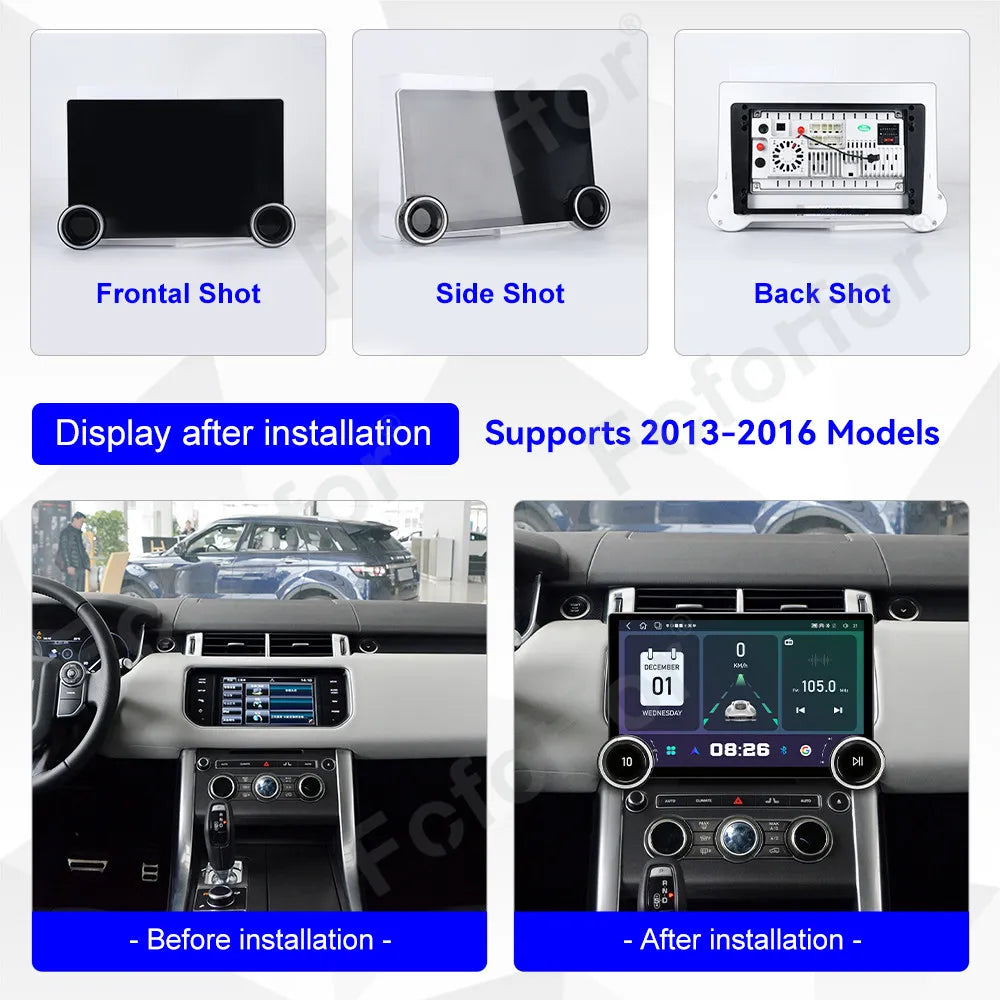Upgrade High End 11.5 Inch HD Touch Android 15 Wireless CarPlay GPS Car Media For Land Rov