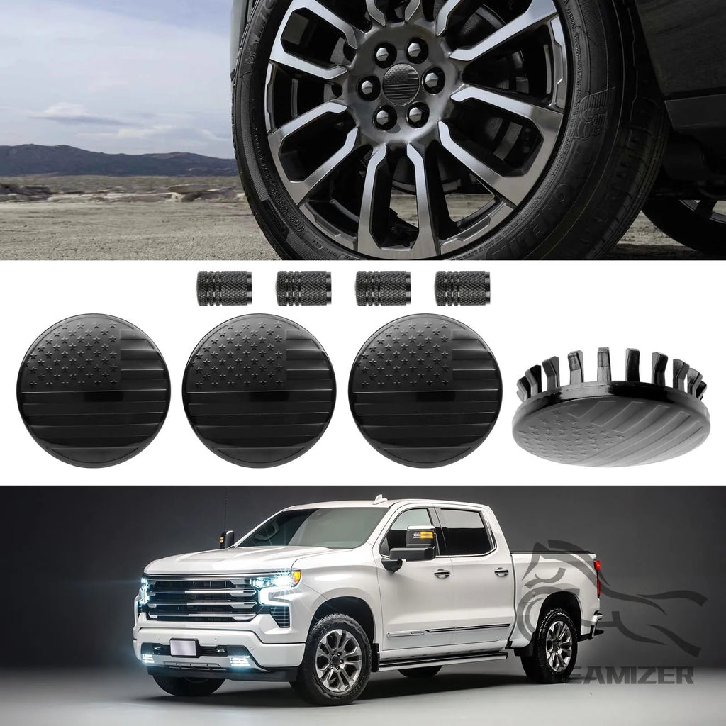4pcs 83mm Automobile Parts Hubcap Car Wheel Hub Center Cover For Chevrolet Pickup Truck GMC Recr - Automotive LED Light