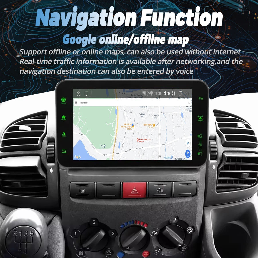 For Fiat Ducato 2002-2006 Citroen Jumper Peugeot Boxer 2002-2006 Stereo GPS Navi Carplay B