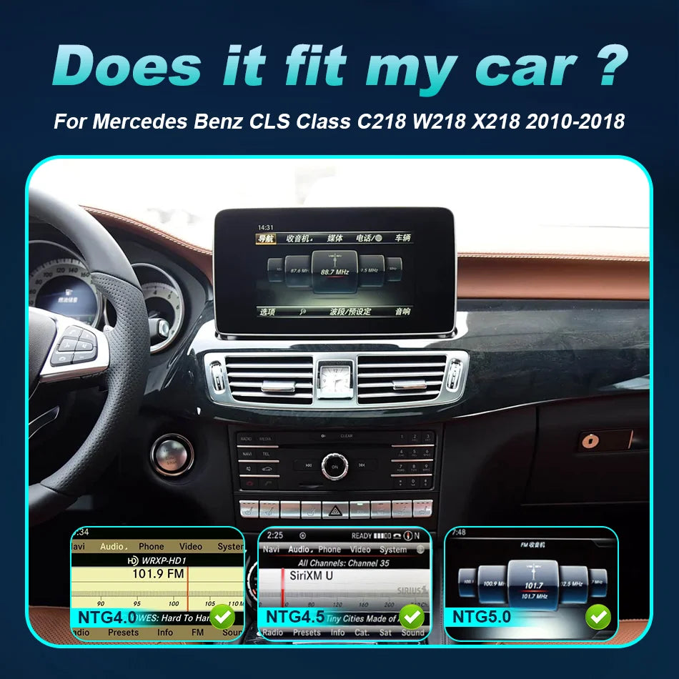 Linux Carplay Touch Screen For Mercedes Benz CLS Class C218 W218 X218 2010-2018 Car Multim