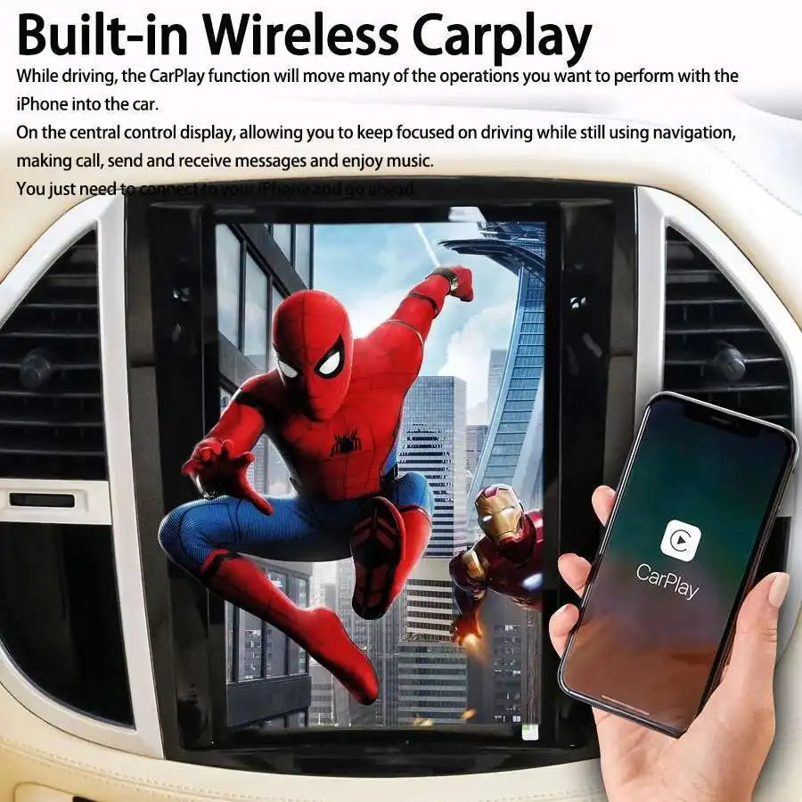 12.1inch Vertical Screen Carplay For Mercedes Benz Vito Android 15 Car Radio Automotivo Mu | AUTOKITSHOP