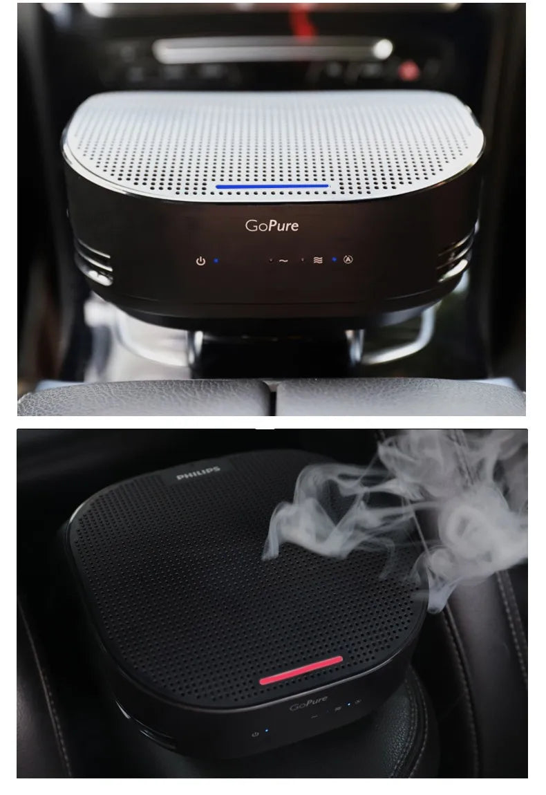 Philips Car Air Purifier GoPure 5301 Remove 125 Kinds of Pollutants 3-Color Indicator Show