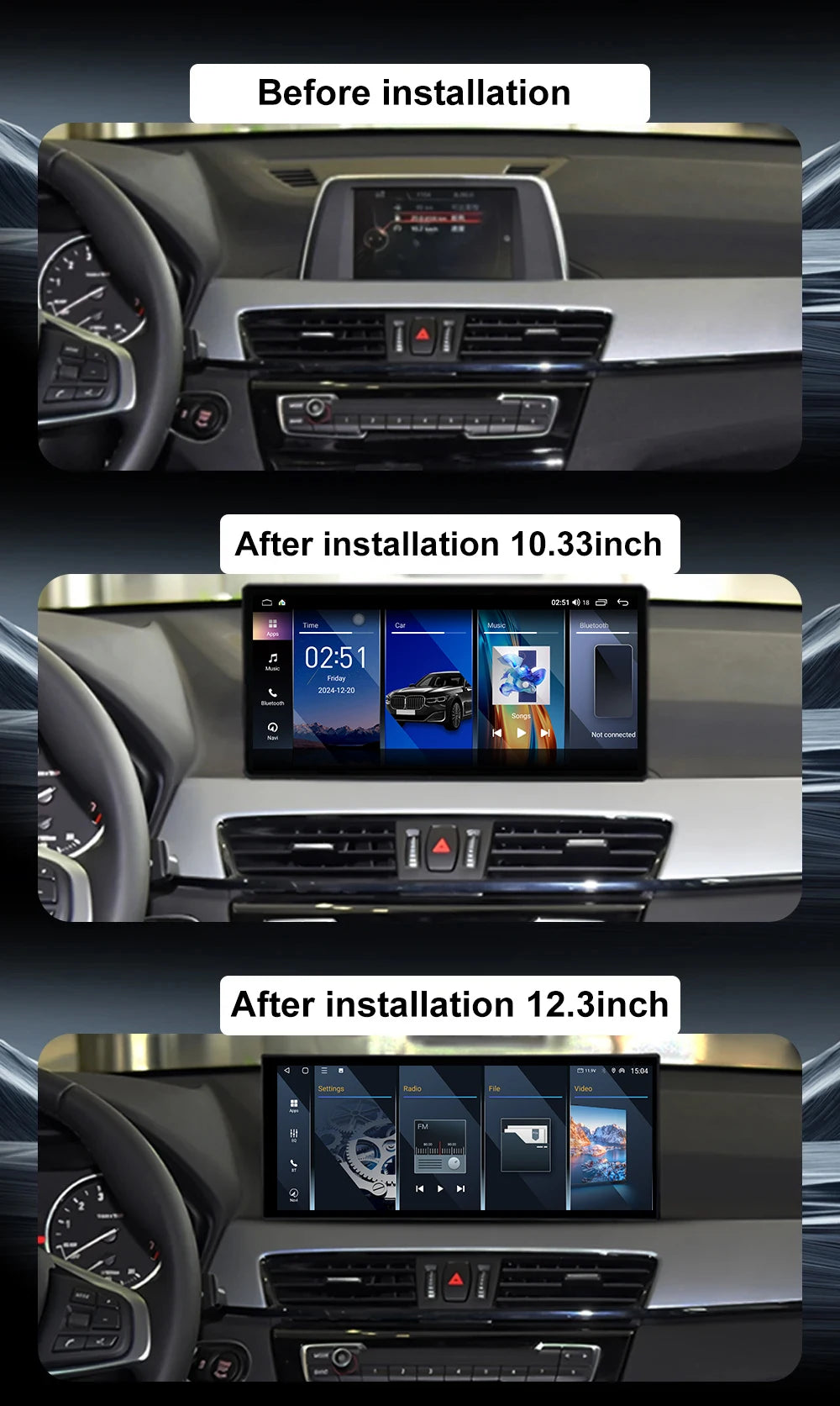 Wifi Car Radio For BMW X1 F48 2016-2020 NBT EVO System Android 16 Multimedia Video Player