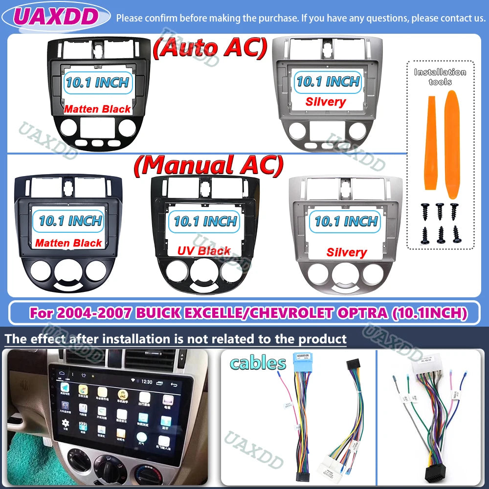 10.1 Inch Car Radio Panel For Chevrolet Optra Buick Excelle 2004-2007 DVD Stereo Frame Pla