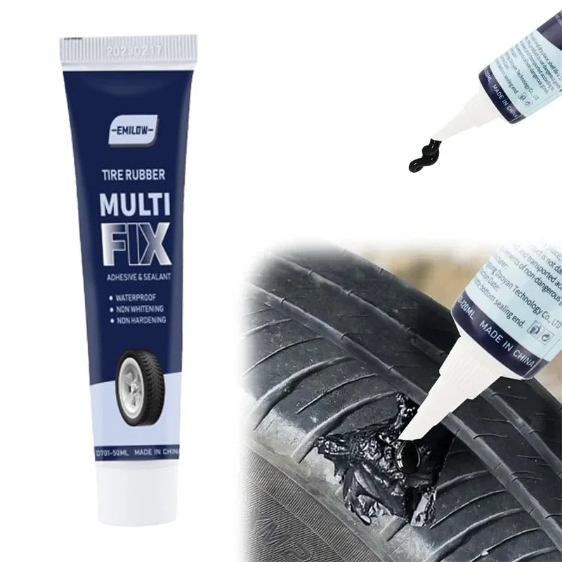 Universal Car Tire Repair Gel Tire Repair Gel Rubber Adhesive Not Corrosive Tire Scratches Crack - Automotive LED Light
