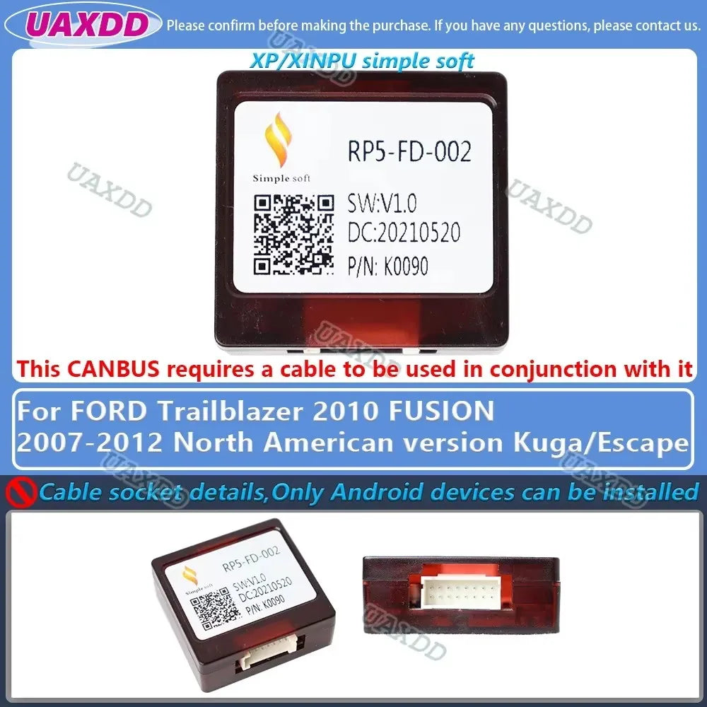 FOR FORD decoder canbus box Transit F150 Territory Mondeo Escort Ecosport Fiesta FOCUS Kug