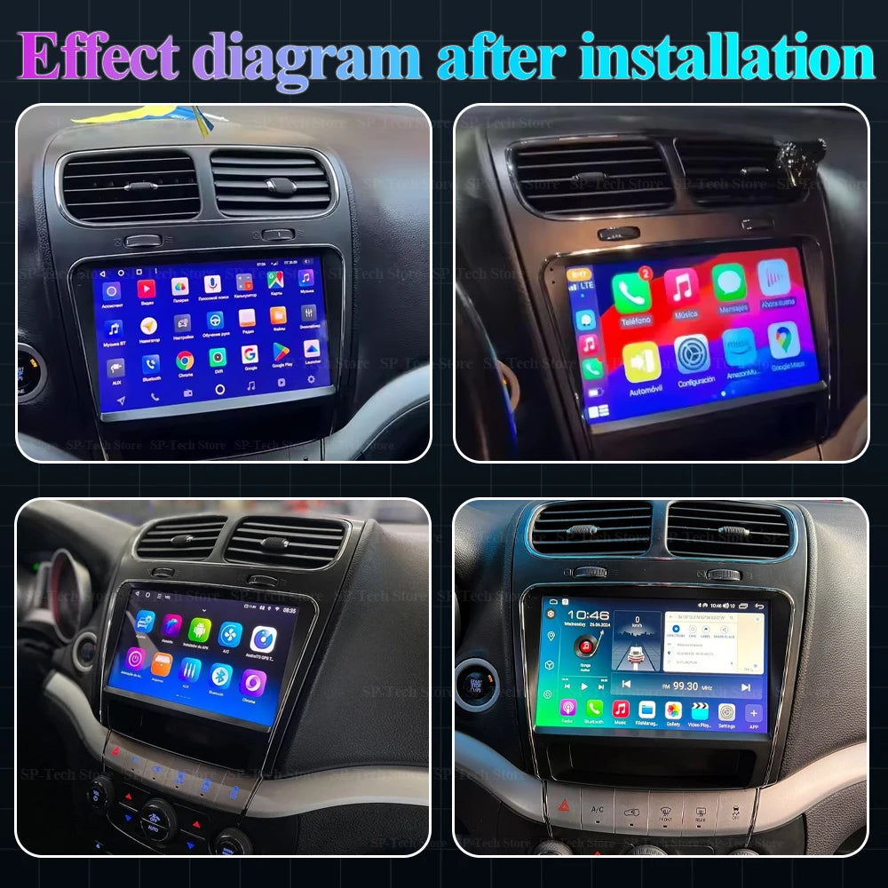 Android 16 For Dodge Journey Fiat Leap Freemont 2011 - 2020 Car Radio Multimedia Video Pla | AUTOKITSHOP