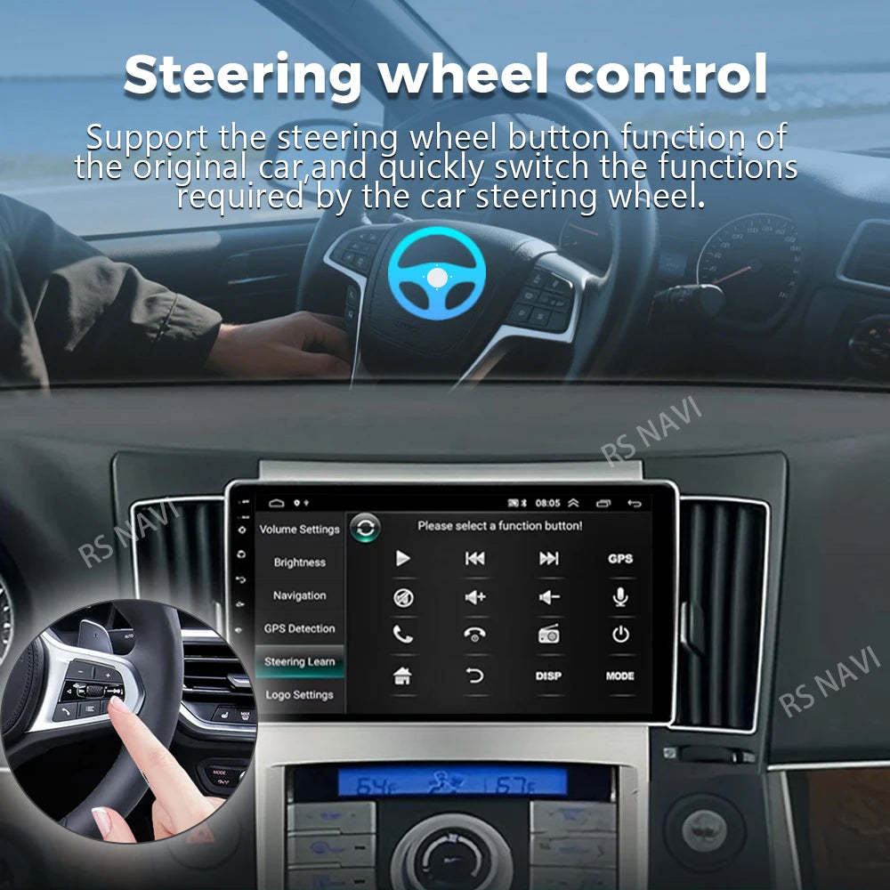 Android 16 For Hyundai Veracruz ix55 2006 -2015 2K QLED Android Car Radio Multimedia Video