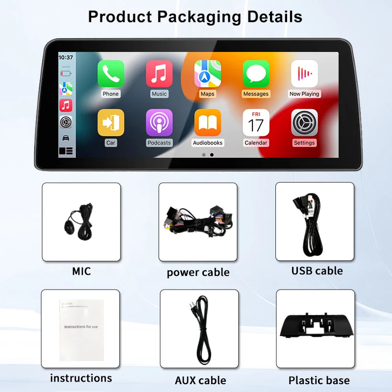Factory Price 12.3inch Display Screen For BMW 5series F10 F11 CIC NBT Wireless Carplay And
