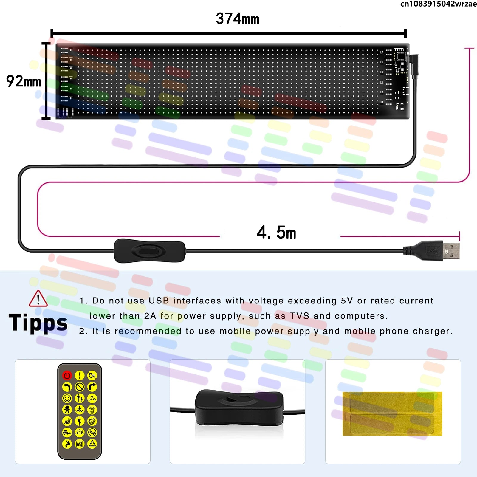 Truck Eye LED DIY Matrix Pixel Panel led Display Car Sign Animation Bluetooth App Control  | AUTOKITSHOP