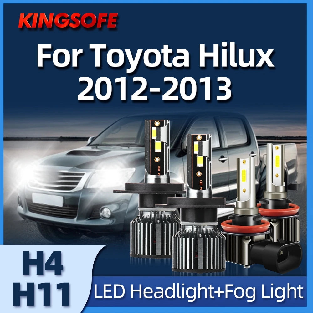 2/4PCS LED 12V H11 30000LM H4 Led Car Headlight Bulb 180W Super Bright Auto Lamp Fit For T