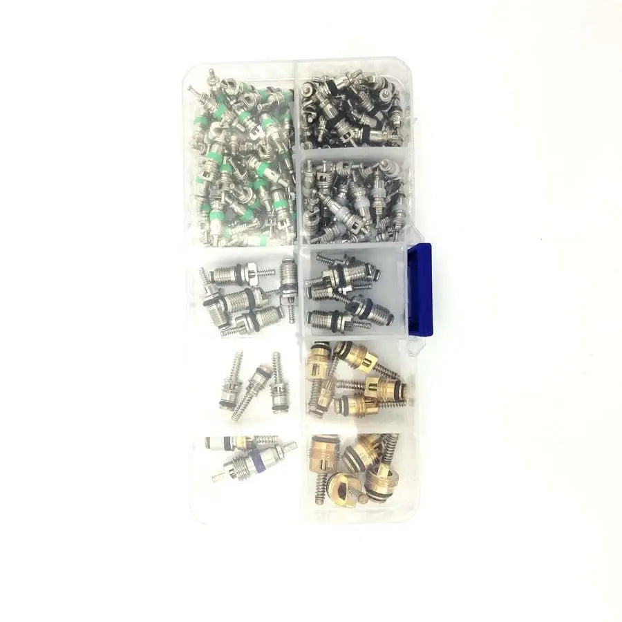 Boxed Automotive Car A/C Air Conditioning R134A Valve Core Assortment Set