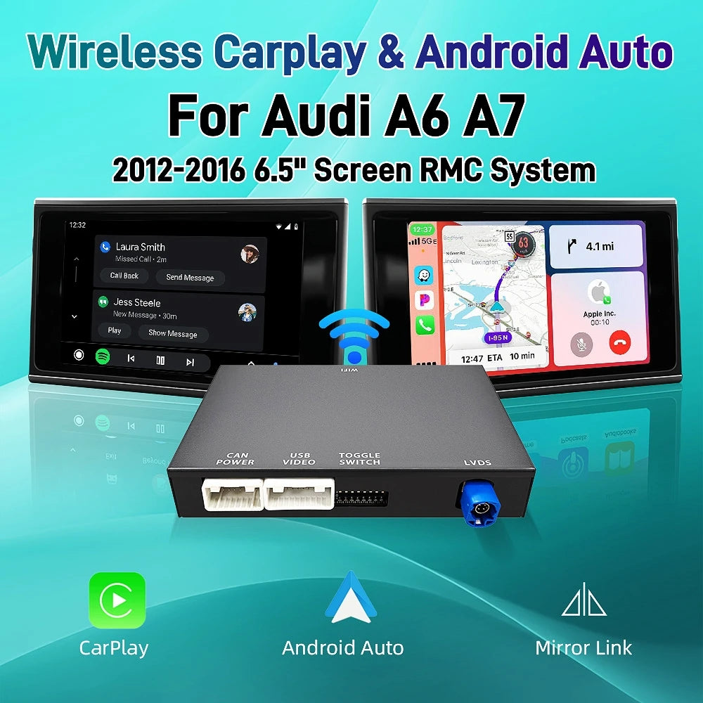 ANYFAR Wireless CarPlay Module For Audi A6 A7 2012-2016 6.5" Screen RMC System Android Aut | AUTOKITSHOP