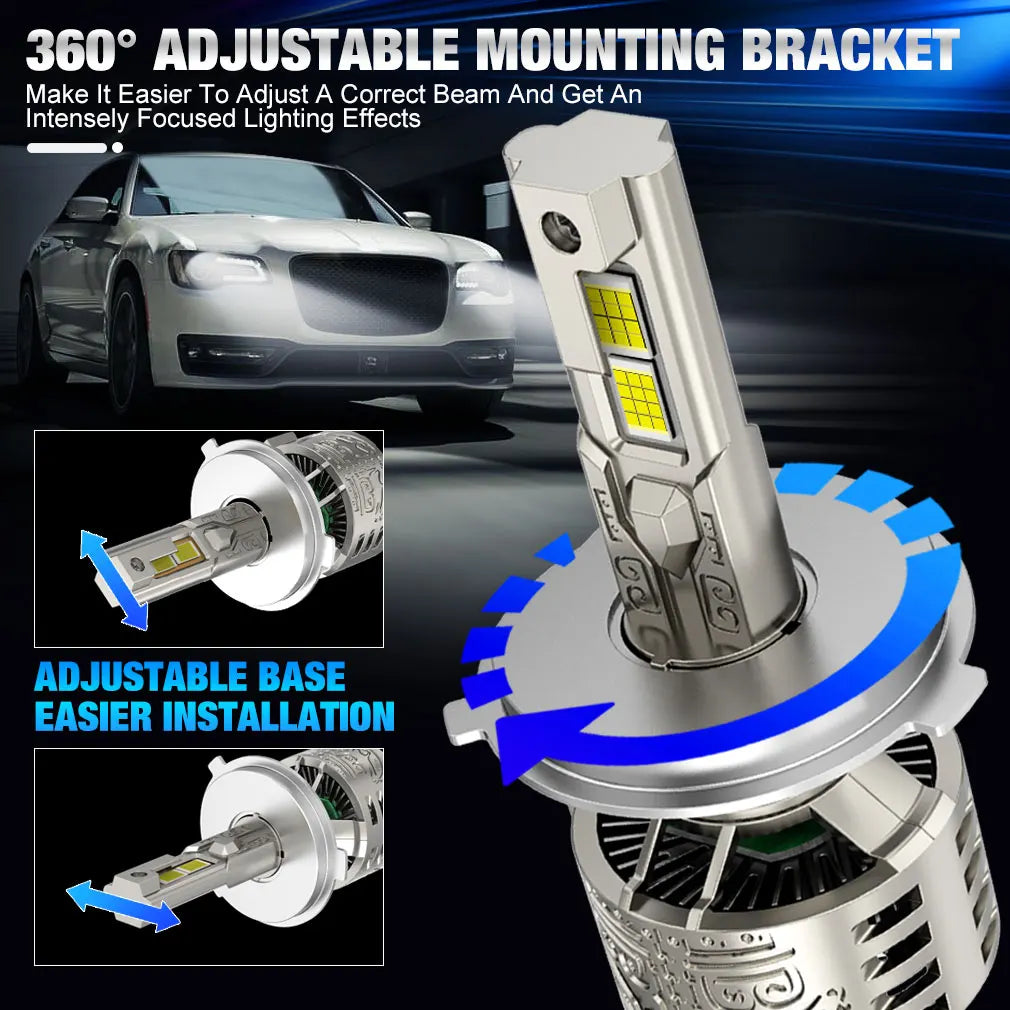 XSTORM H7 LED Light Bulb 140W 30000LM H1 H3 H4 H8 LED Headlight Canbus 9005 HB3 9006 HB4 9