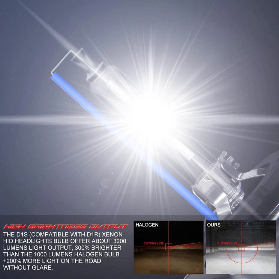 HID D2S 35W Xenon 6000K Auto Lamp Car Headlight Bright Upgrade For BMW 3 Series E46 1999-2