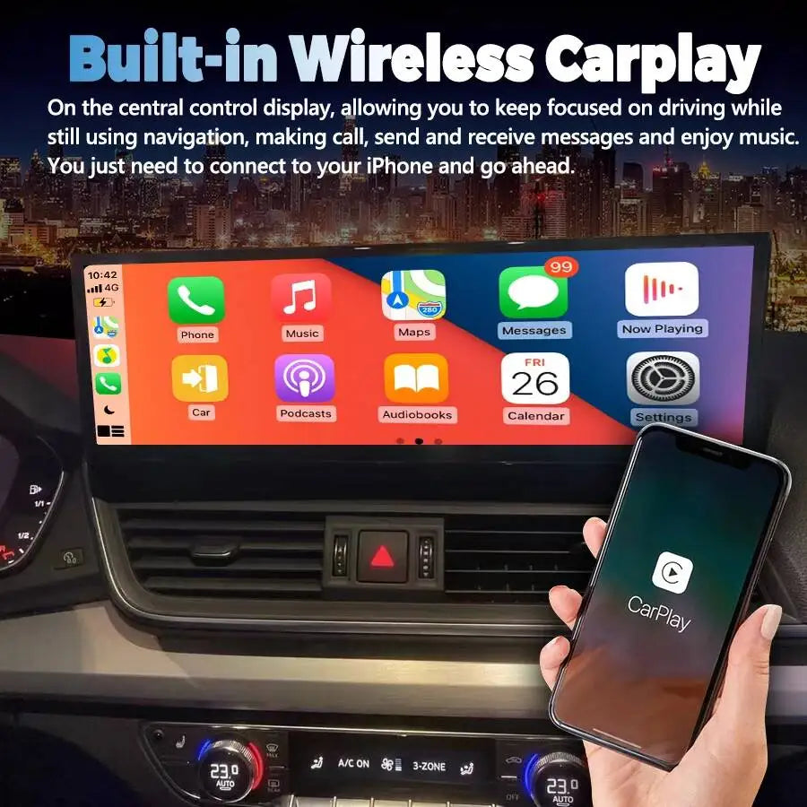 14.9" Android Auto Car Multimedia Video Player Head Unit Stereo GPS Car Radio For Audi Q5