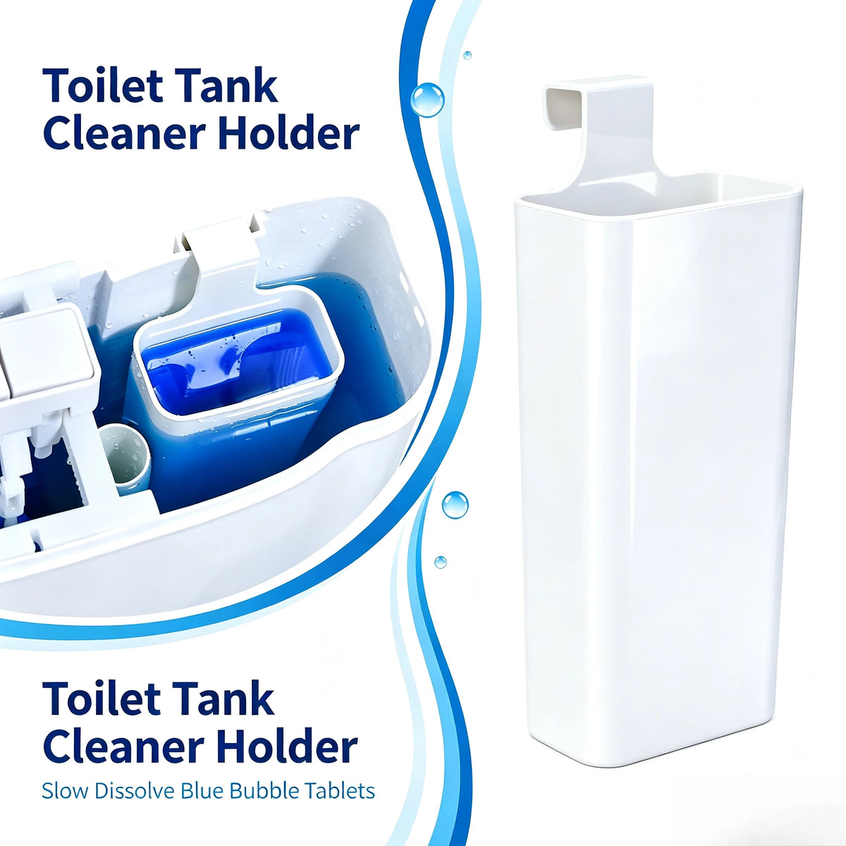 Slow Release Hanging Toilet Bowl Cleaner Box Solid Dispenser Spare Part For Toilet Tank Prolong  - Automotive LED Light