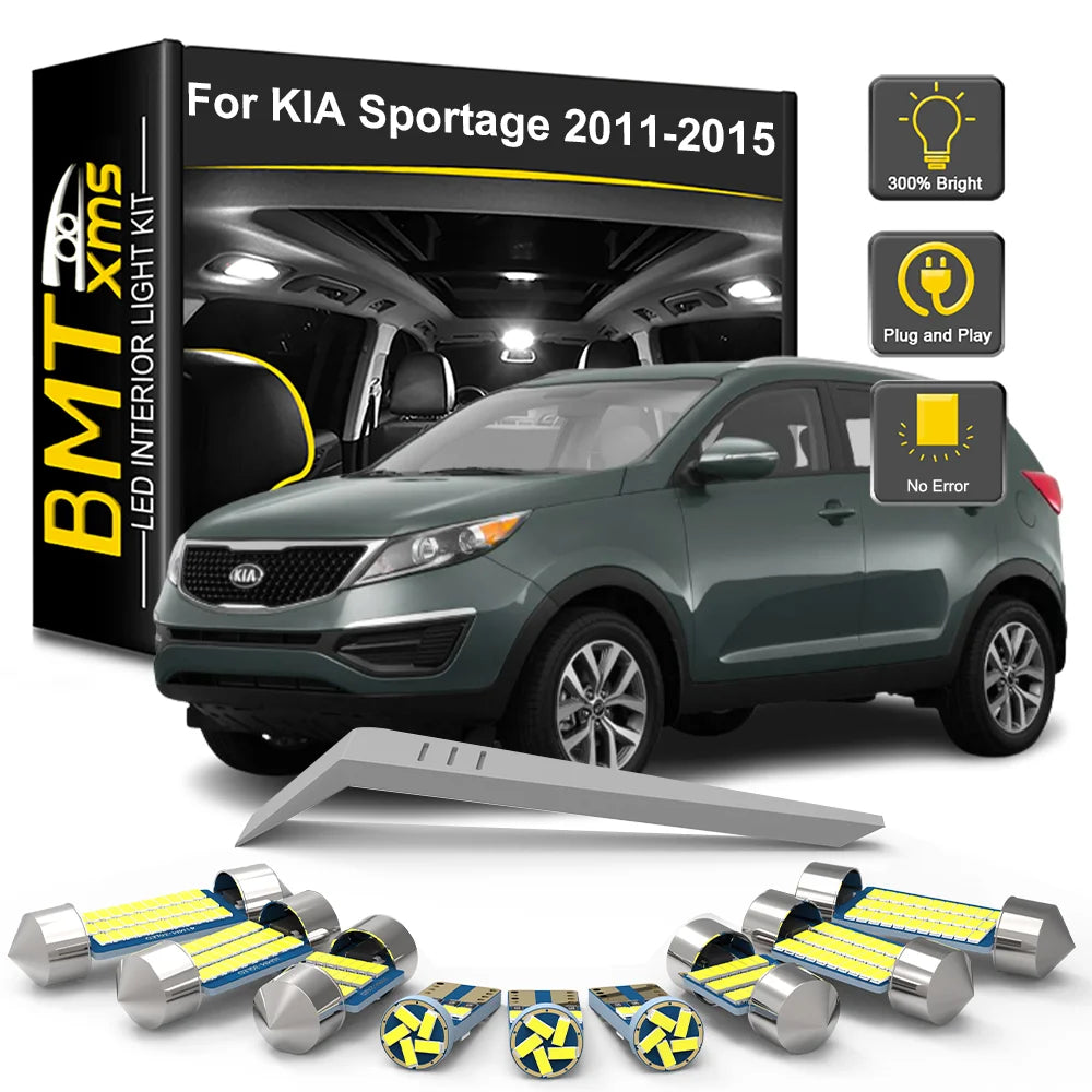 11-Piece LED Interior Light Kit for Kia Sportage 3 MK3 - Canbus Error-Free Bulbs | AUTOKITSHOP