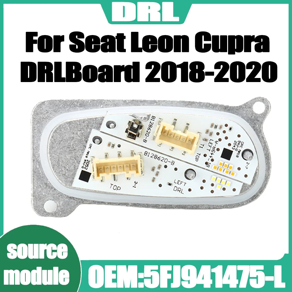 OEM 5FJ941475-L DRL Headlight Module Control Unit Day Light White Color Angel Eyes Module