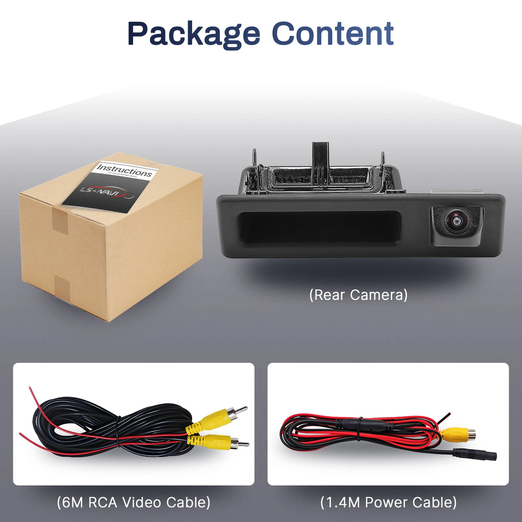 Trunk Handle Camera AHD 1080P 170°Car Rear For BMW F30 F10 F11 X3 F25 F31 F46 X1 F48 F22 3
