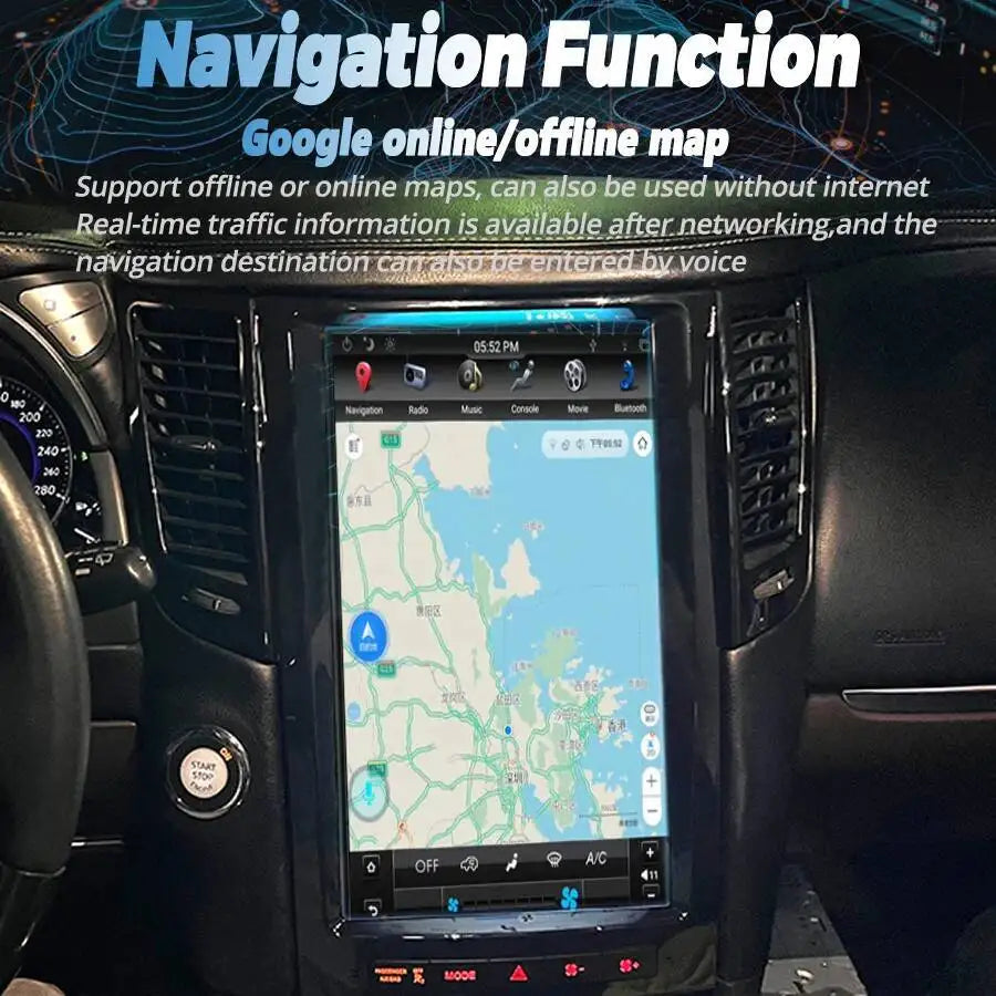For Infiniti FX35 FX25 FX37 FX50 2007-2013 Multimedia Video Player GPS Carplay Navigation  | AUTOKITSHOP
