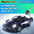 Xenon 35W 6000K White Car HID Headlight Replace Light Bulbs For PORSCHE Boxter 987 2005-20