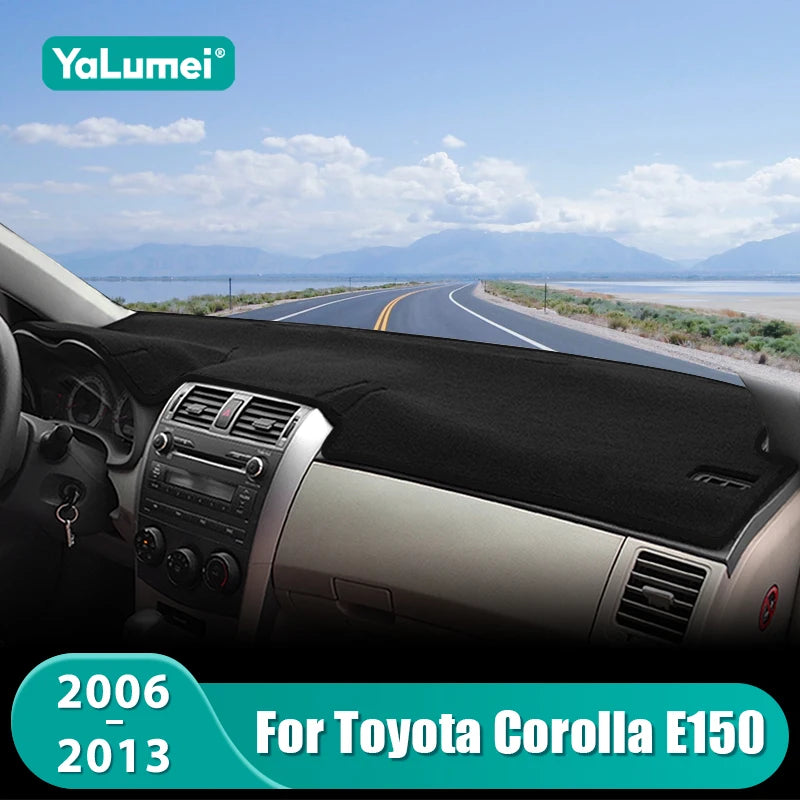 For Toyota Corolla E140 E150 2006 2007 2008 2009 2010 2013 Car Dashboard Mat Sun Shade Non-slip  - Automotive LED Light