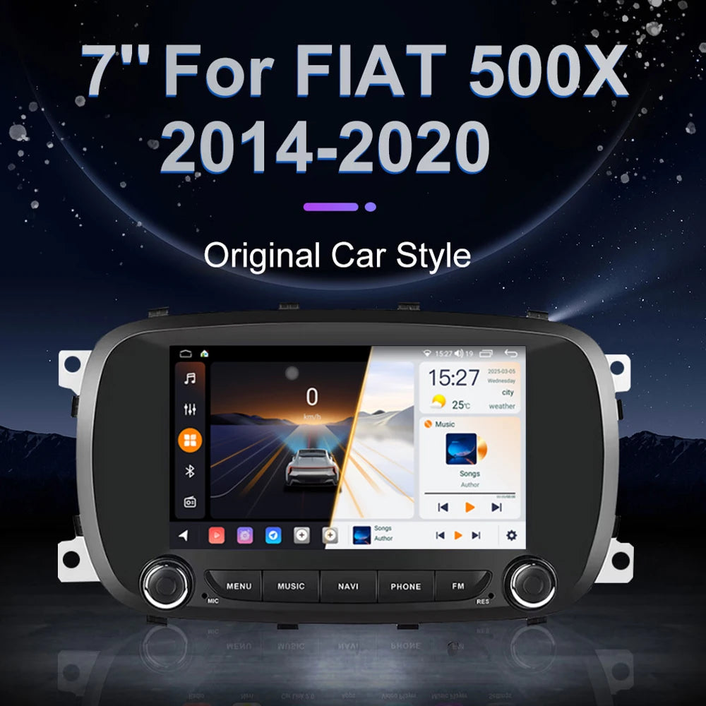 Wireless CarPlay AA intelligent System Car Radio Multimidia Stereo Player For Fiat 500X 20