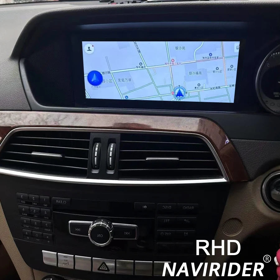 Carplay Car Radio stereo For Mercedes Benz C-Class W204 2011-2014 Android 14 RHD wireless