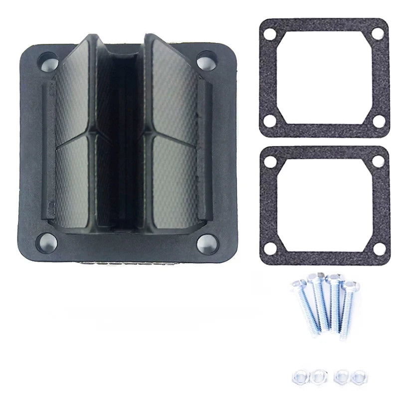 Motorcycle Cylinders Intake Port Carbon Reed Valves With Gasket Kit For Yamaha