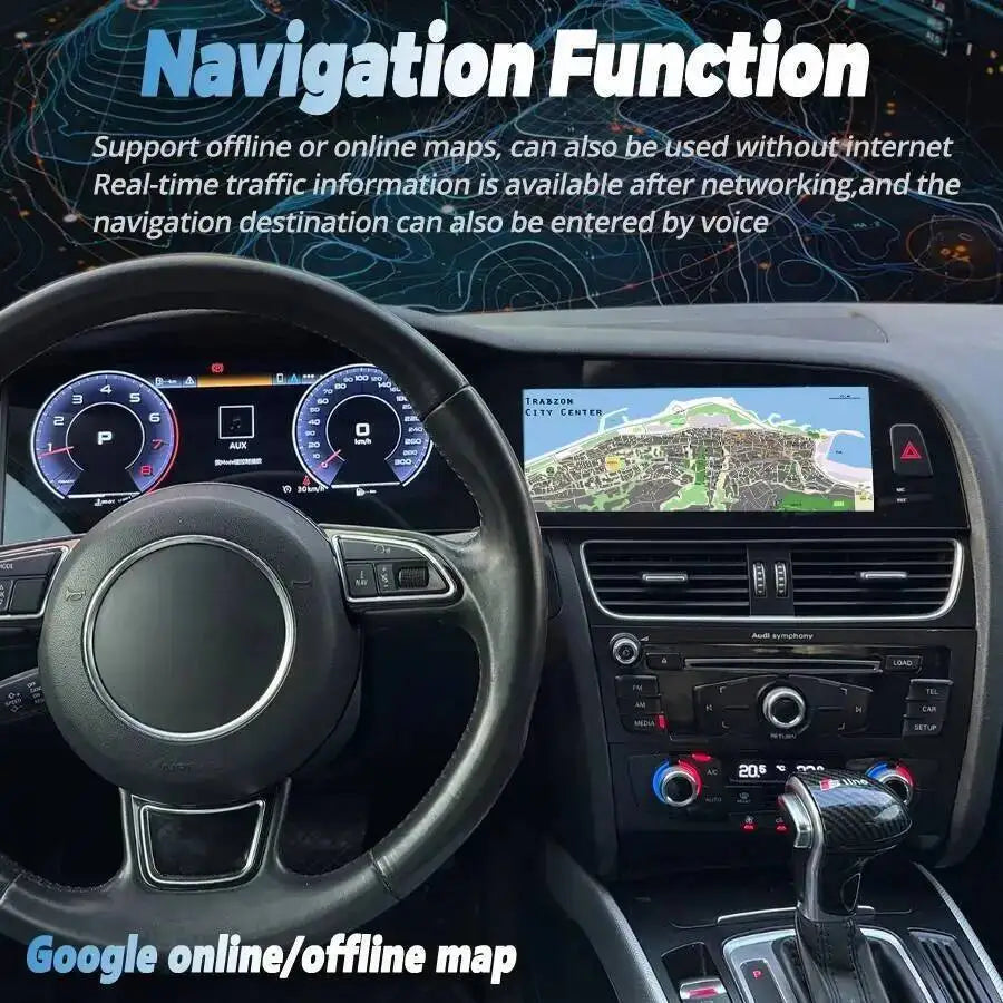 12.3+10.25" Dual Screen For Audi A4 A5 A4L S5 B9 RS4 RS5 Q5 2009-2016 Carplay Car Android  | AUTOKITSHOP