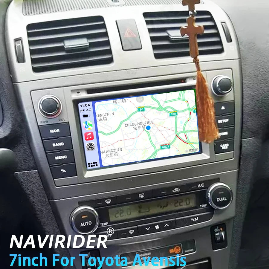 Multimedia Video Player 7inch AI Voice CarPlay Android 15 Car Radio Stereo For Toyota Aven