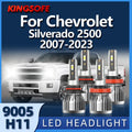 LED Headlights Lamp High Beam Low Beam H11 9005 Car Bulb For Chevrolet Silverado 2500 2013