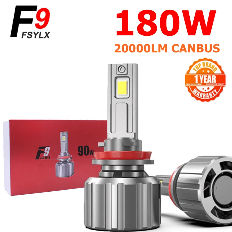 180W F9 LED H7 H11 H1 9005 H4 Headlight Kit Fog Light H4 H7 H8 H11 H1 9005 9006 LED Lamp L