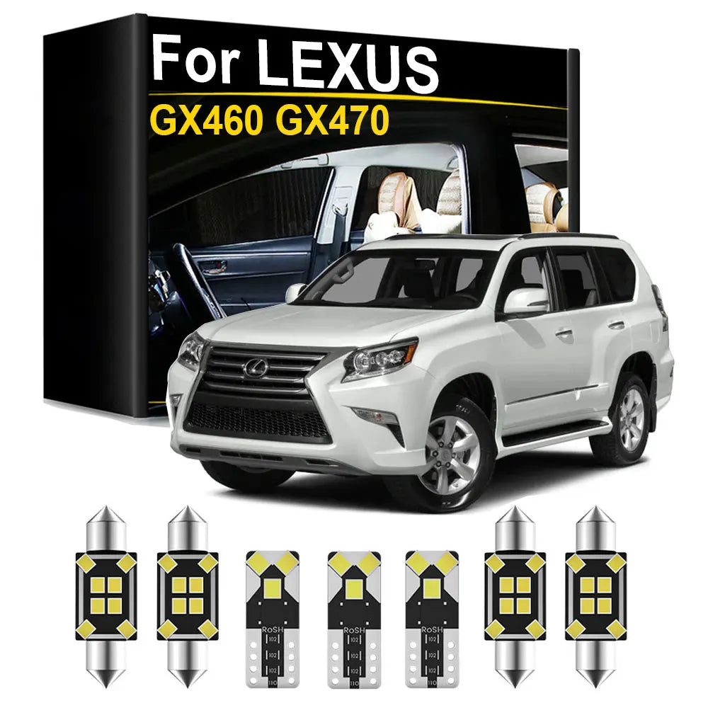 LED Interior Light Kit for LEXUS GX GX460 GX470 - Canbus Error-Free Bulbs | AUTOKITSHOP