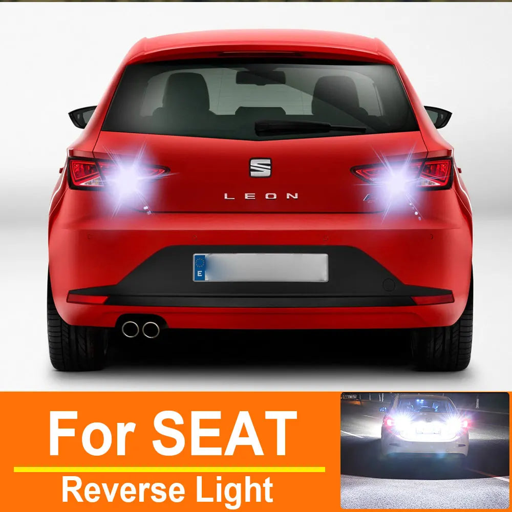 2-Piece LED Interior Light Kit for SEAT Leon Ibiza 2 3 Inca Aleta Arona Arosa Cordoba  P21W Ba15s - Canbus Error-Free...
