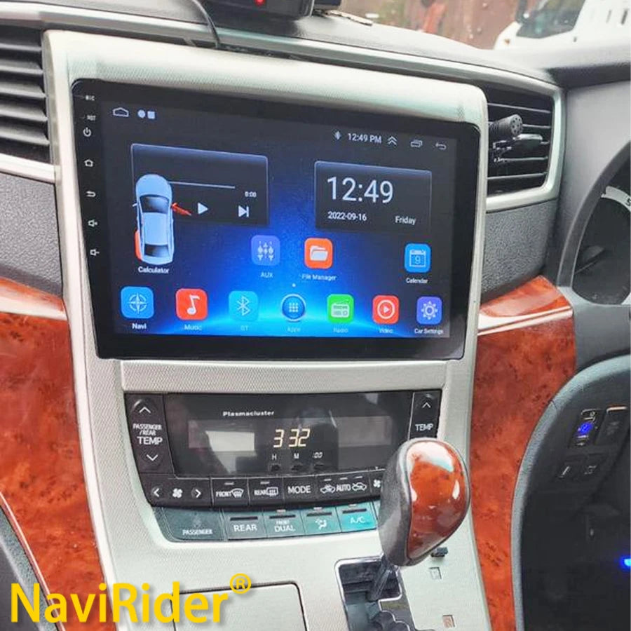 Android Screen Car Radio For Toyota Alphard 20 Series Vellfire 2011 - 2014 Multimedia Vide
