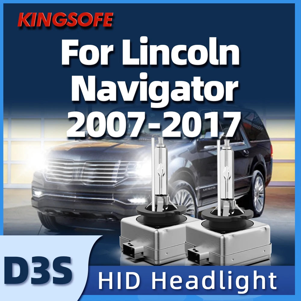 Xenon HID D3S Car Bulb Headlight 6000K High Low Beam For Lincoln Navigator 2007 2008 2009