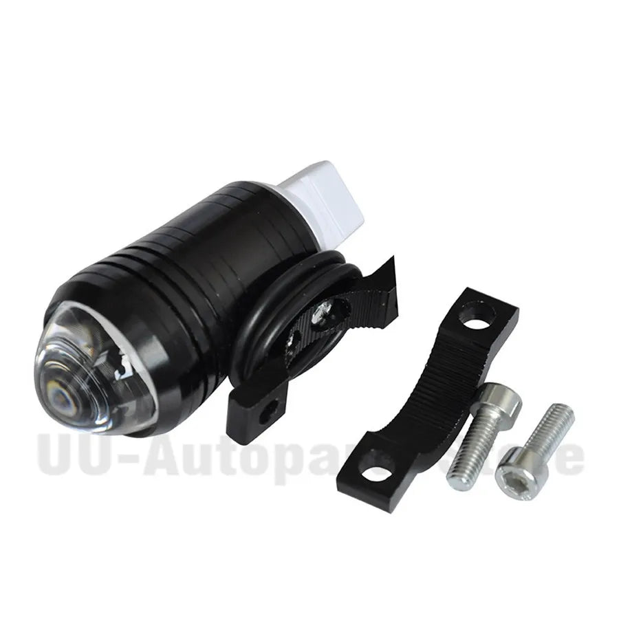 Universal 2 x U1 Lens LED 10W Motorcycle Headlight Driving Fog Lamp Waterproof Night Work