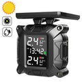 Motorcycle TPMS Solar Power Tire Pressure Monitor Real Time Tire Pressure Monitoring System Temp - Automotive LED Light