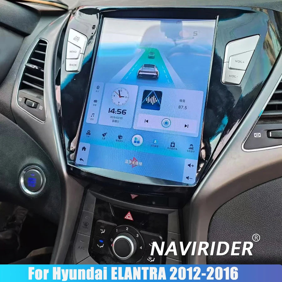 Android 15 Vertical Screen Head Unit DSP Carplay Screen For Hyundai ELANTRA 2012-2016 Mult