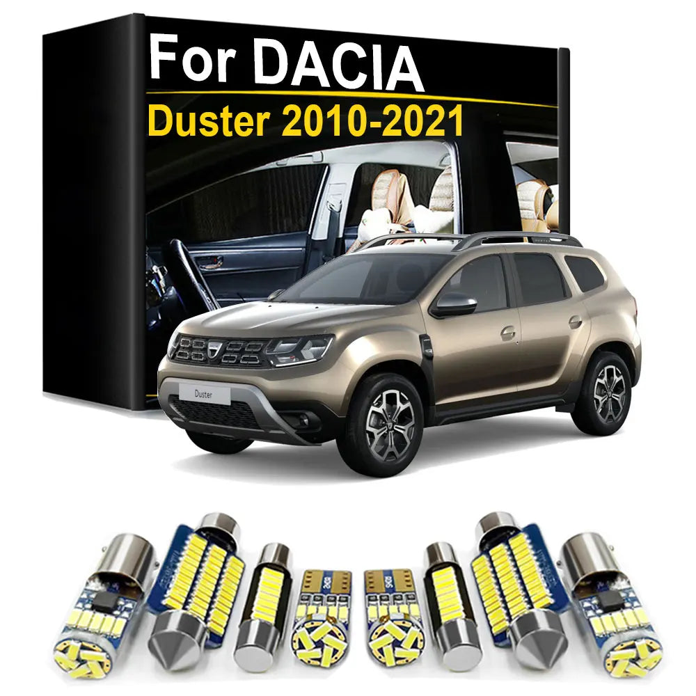 LED Interior Light Kit for Dacia Duster 1 2 - Canbus Error-Free Bulbs | AUTOKITSHOP